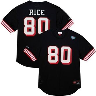 Mitchell & Ness Mens Mitchell & Ness Jerry Rice Black San Francisco 49ers Retired Player Name & Number Mesh Top at Nordstrom, Size Xx-Large