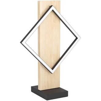Loops Design LED Table Lamp in Black & Brown for Stylish Home Lighting