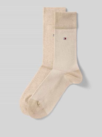 Tommy Hilfiger Socken aus Baumwoll-Mix im 2er-Pack in Sand, Gr&ouml;&szlig;e 43-46