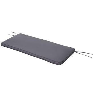 OUTSUNNY 2-Seater Bench Cushion Polyester Cover Seat Pad Replacement Grey | TJ Hughes