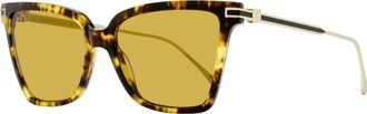 Ferragamo Ferragamo Womens Gancini Butterfly Sunglasses SF2036S 242 Tortoise/Gold 56mm