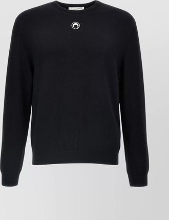 Marine Serre logo knit sweater
