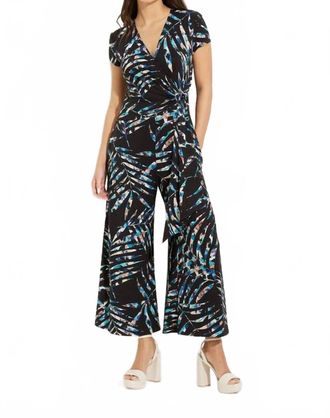 Joseph Ribkoff Printed Wrap Jumpsuit In Multi
