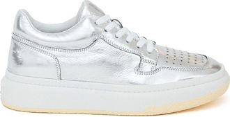 Maison Margiela lace-up sneakers - women - Polyester/Polyurethane/Rubber/Polyester - 35.5 - Silver