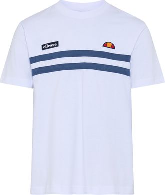 Ellesse T-Shirt ELLESSE VENIRE TEE, Herren, Gr. XXL, wei&szlig;, blau, Obermaterial: 100% Baumwolle, normal, Rundhals, Shirts T-Shirt
