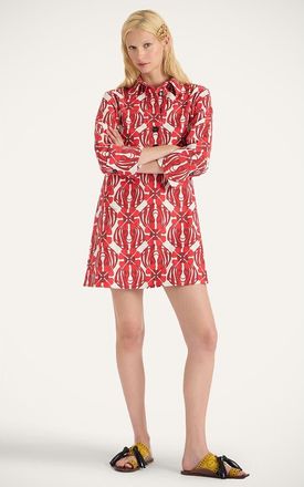 La DoubleJ Short Artemis Dress in Clover Red at Nordstrom, Size Small