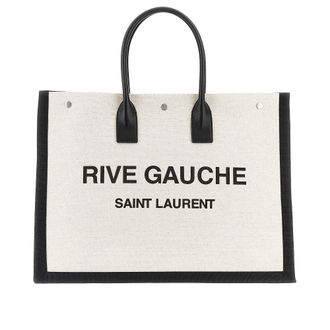 Saint Laurent Canvas large Rive Gauche tote bag Man One Size