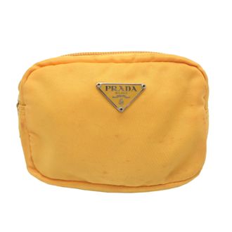 Prada Yellow Nylon Pouch (Pre-Owned)
