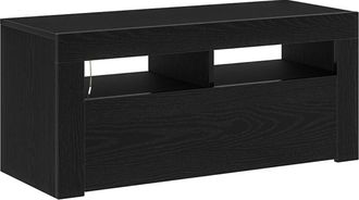 vidaXL Vidaxl - Gabinete de tv Negro 90 x 35 x 40 cm Madera contrachapada