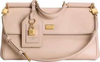 Dolce & Gabbana Sicily Tote Bag In Pink Leather