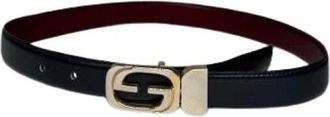 Gucci Pre-owned Belts, female, Black, Size: ONE SIZE Pre-owned Leather Belt