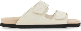 Palm Angels Dames, Schoenen, Wit, Maat: 41 EU Leer