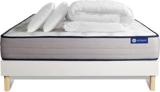 Actisom Pack colch&oacute;n blanco espuma viscoel&aacute;stica 140 x 190