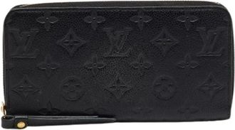 Louis Vuitton Pre-owned Clutches, female, Black, Size: ONE SIZE Pre-owned Canvas Wallet