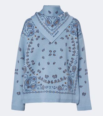 Alanui Bandana Jacquard virgin wool sweater