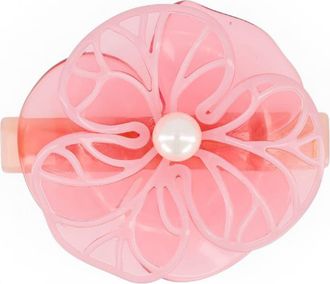 Alexandre de Paris Boheme camelia acetate hair barette in Pink at Nordstrom, Size Medium