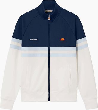 Ellesse Mens Ellesse Rimini Track Top Jacket Off White/Navy - Size: 46/Regular