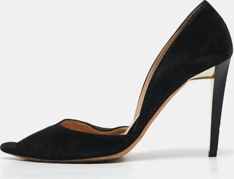 Jimmy Choo London Black Suede Addison Dorsay Pumps
