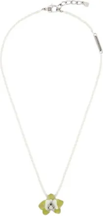 Givenchy Flower Orchid Lime Short Necklace_Lime