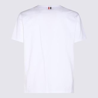 Thom Browne Mens T-Shirts And Polos White _100 % Co