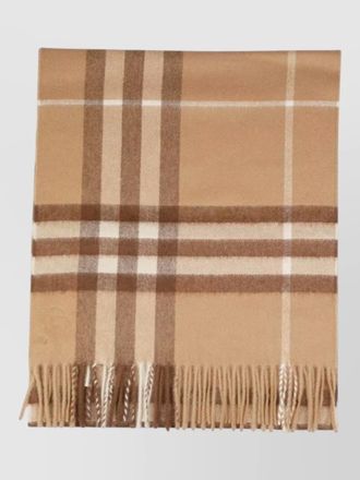 Burberry cashmere checked scarf