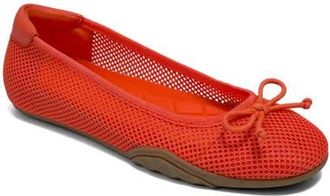 Aerosoles Onyx Mesh Ballet Flat in Orange at Nordstrom, Size 9.5