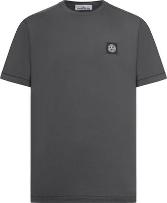 Stone Island COTTON T-SHIRT WITH LOGO COMPASS - Stone Island - Man