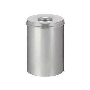 EKO V-part - Papelera De Seguridad Acero Autoextinguible Capacidad 30 L