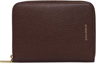 Coccinelle Leren sieradendoosje met rits van kalfsleer - Dames - Accessoires - Paars - Maat: ONE Size Leer