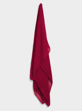 Simons Womens Rolled trim solid scarf
