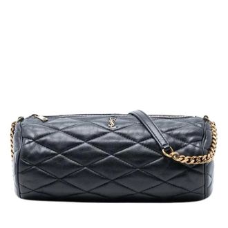 Saint Laurent Pre-owned Shoulder Bags, female, Black, Size: ONE SIZE Pre-owned Sade Tube Bag