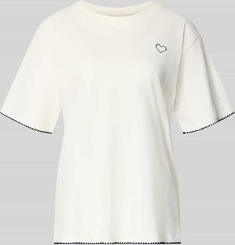 Freequent T-Shirt mit Rundhalsausschnitt und Stitchings in Marine, Gr&ouml;&szlig;e XXL