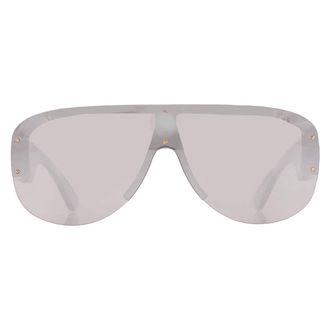 Versace Light Grey Mirror Silver Shield Mens Sunglasses VE4391 311/6G 148