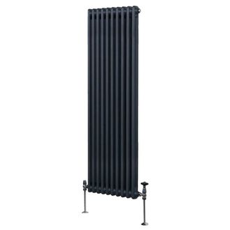 MonsterShop Traditional 2 Column Radiator - 1800 x 472mm - Anthracite Grey