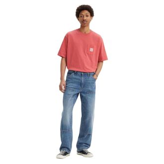 Levi's Heren 568 loszittende spijkerbroek (Blauw)