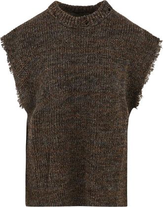 Akep Alex Vest - - Knitwear - Donna - Marrone - S