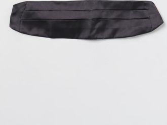 Ferragamo Mens Silk Cummerbund Formal Accessory - Black - One Size