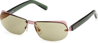 GCDS GD0047 73Q Mens Sunglasses Gold Size 58