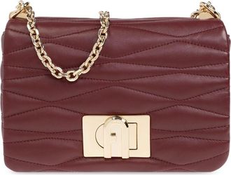 Furla quilted tote bag - women - Lamb Skin/Polyester - OS - Red