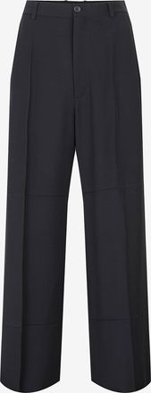 Balenciaga Fliessende gerade Hose aus Wollmix-Twill