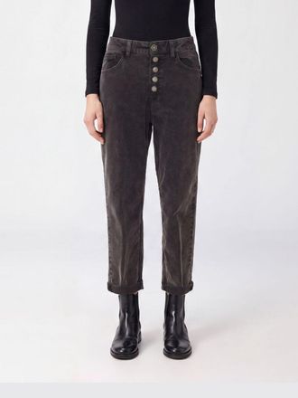 Dondup Jeans cropped in denim di cotone riciclato a vita media