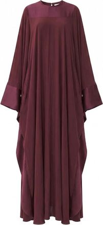 Lanvin Lange Caftan Jurk - Dames - Maxi kleedjes - Rood - XS - Kleedjes