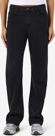 Noisy May High-waist-Jeans NOISY MAY NMMONICA HW STRAIGHT JEAN BLACK NOOS, Damen, Gr. 26, L&auml;nge 32, blau (schwarz denim), Denim/Jeans, Obermaterial: 99% Baumwol
