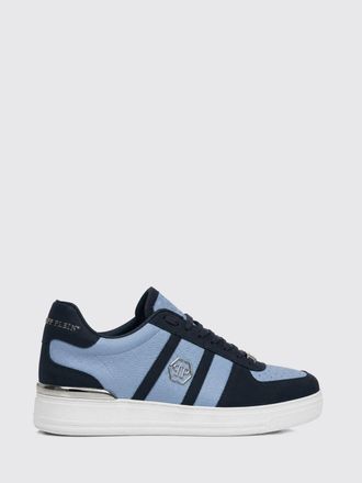 Philipp Plein Sneakers low-top in pelle con logo Hexagon e punta tonda