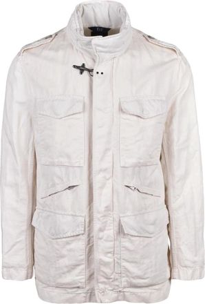 Fay Sahariana Jacket - Heren - Zomerjassen - Wit - S - Katoen - Jassen