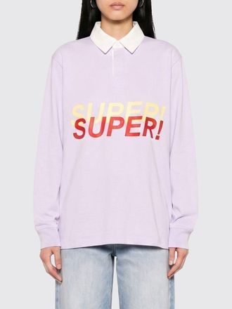 J.W.Anderson Polo in cotone a maniche lunghe con stampa slogan