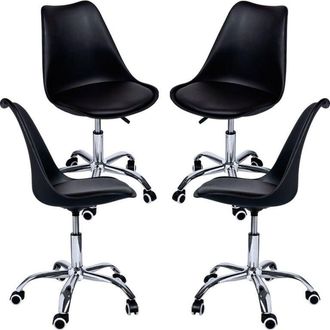 Regalos Miguel Regalos Miguel - Packs Sillas - Pack 4 Sillas Neo - Negro