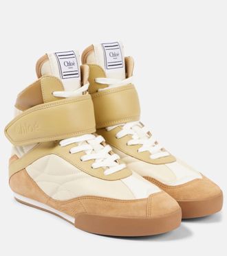 スニーカー CHLOE CHLOE KICK CINNAMON BROWN SNEAKERS IN SUEDE Chloé Chloé Kick Cinnamon Brown Sneakers In Suede from
