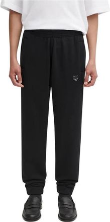 Maison Kitsun&eacute; Bold Fox Head Patch Comfort Jog Pants - Heren - Sweatpants - Zwart - XL - Katoen - Broeken