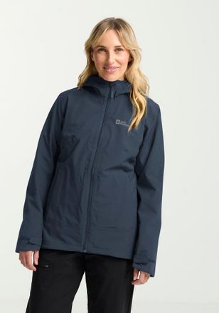 Jack Wolfskin 3-in-1-Funktionsjacke JACK WOLFSKIN MOONRISE 3IN1 JKT W, Damen, Gr. L, blau (midnight sky), Obermaterial: 100% Polyester. Futter: 100% Polyester, hoch